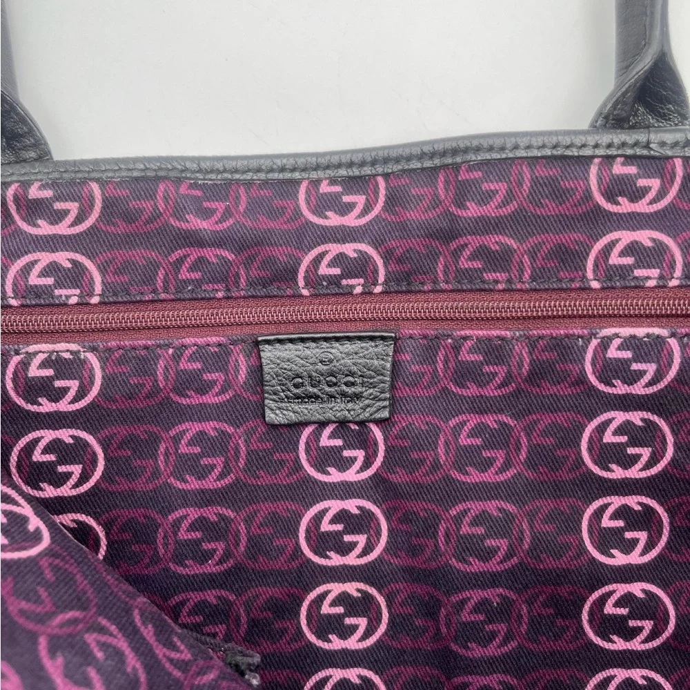 Gucci Black Leather Tote Bag - Picture 7 of 8